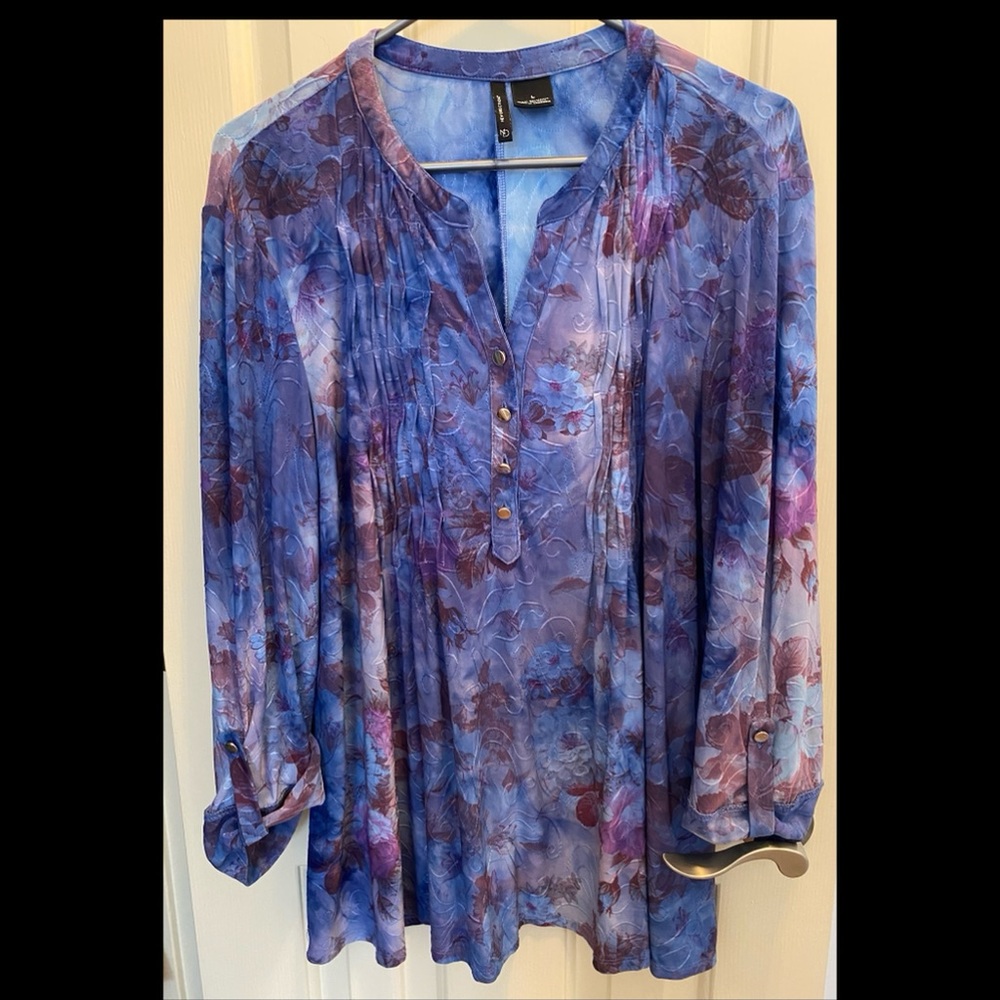 New Directions purple/blue tunic.